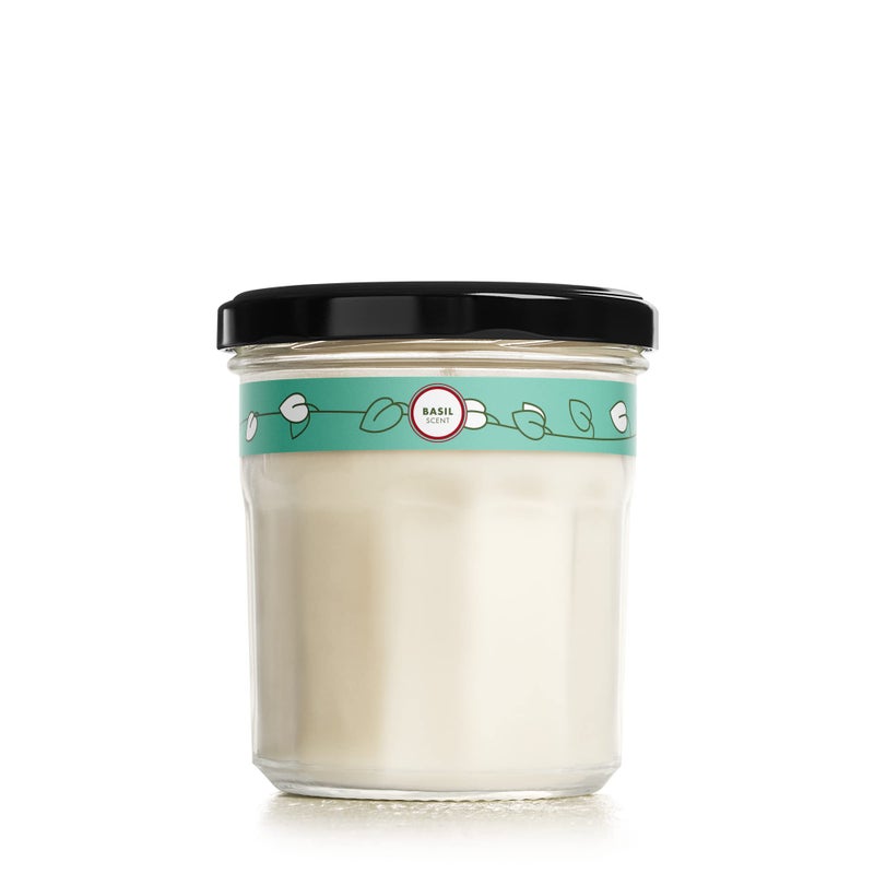 MRS. MEYER'S CLEAN DAY Scented Soy Candle, Basil Scent, 7.2 ounce candle (Pack - 1) - Image 1